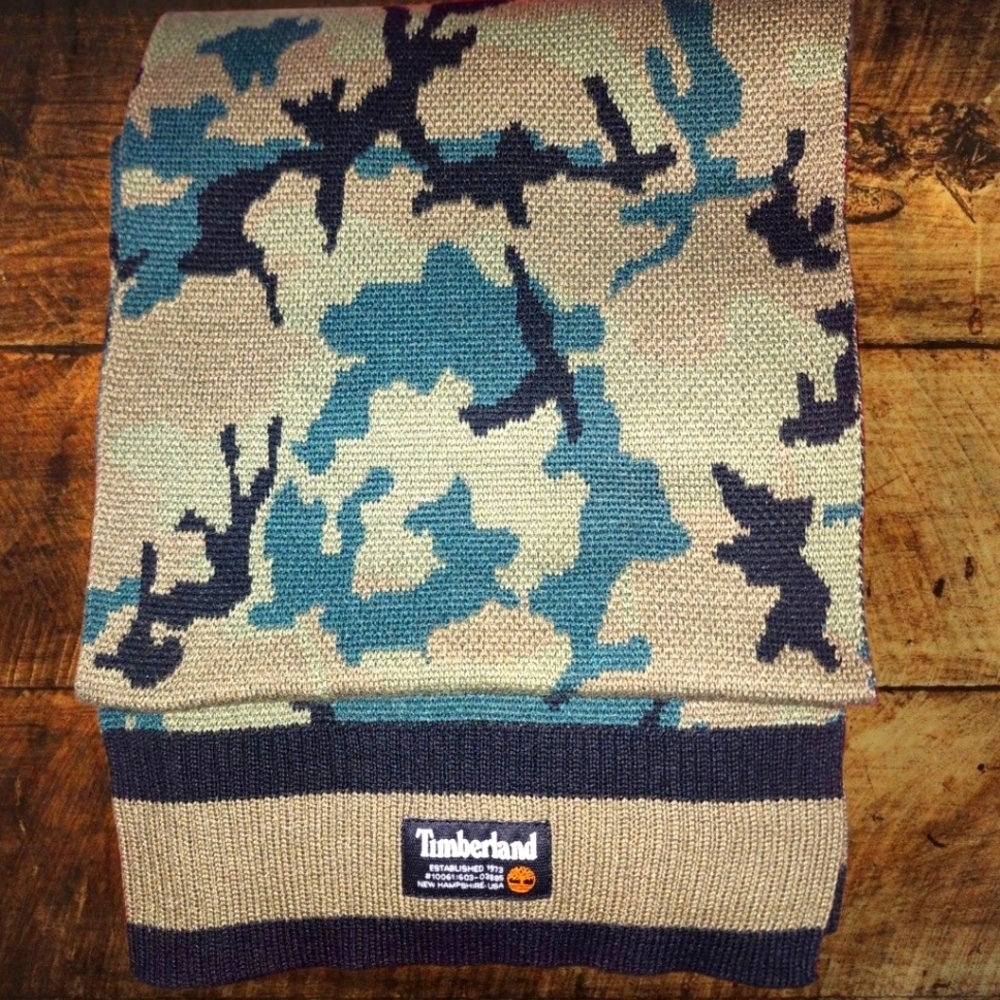 Timberland Camo Knit Scarf
